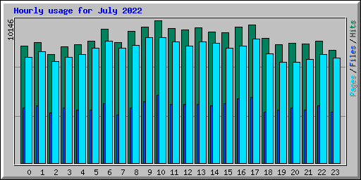 Hourly usage for July 2022