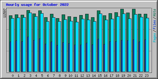 Hourly usage for October 2022
