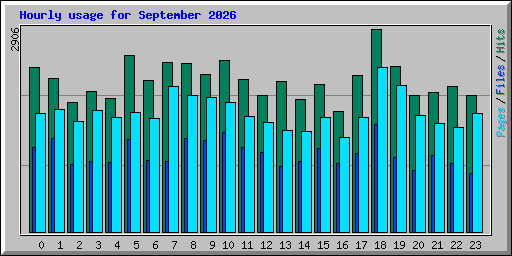Hourly usage for September 2026