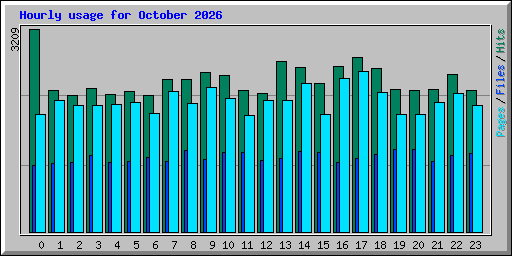 Hourly usage for October 2026